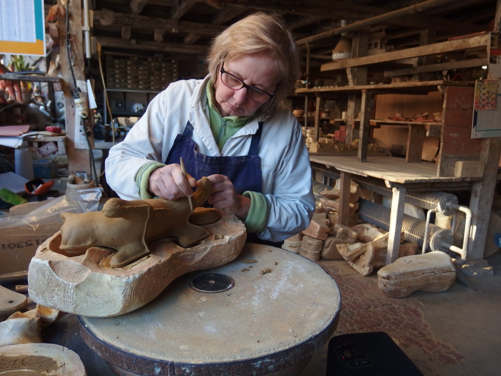 Visite des ateliers de la Poterie du Mesnil de Bavent